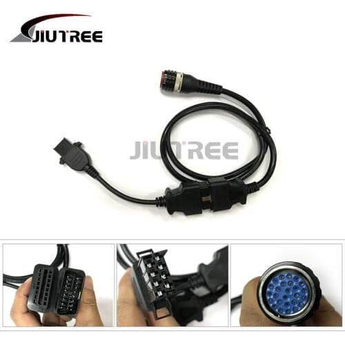 Heavy duty Truck Diagnostic 8 pin Cable with obdii cable connection 88890306 FCI Cable for volvo vocom 88890304 OBD2 Cable