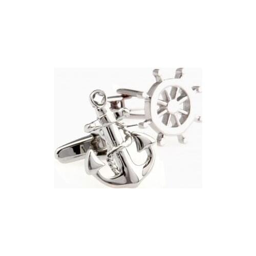 Anchor and Wheel Cufflink Cuff Link 15 Pairs Wholesale Free Shipping