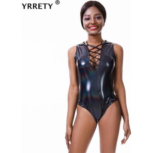 YRRETY Open Back Bodysuit