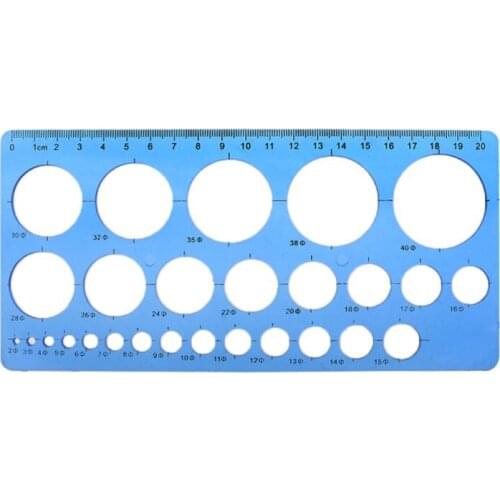 1PC Plastic Circles Geometric Template Ruler Stencil Drawing Tool Stationery For Student