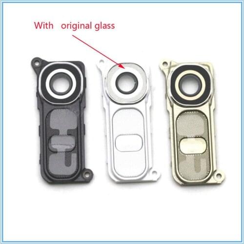 1pcs Top Quality New For LG G4 Back Camera Glass + Frame Holder + Power Volume Button Assembly full set Camera Lens Repair part