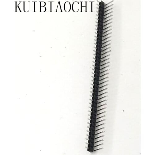 10pcs/LOT 2.54mm 40 Pin 1x40 Male Single Row Pin Header Strip pin header angle Breakable Pin Header Connector Strip