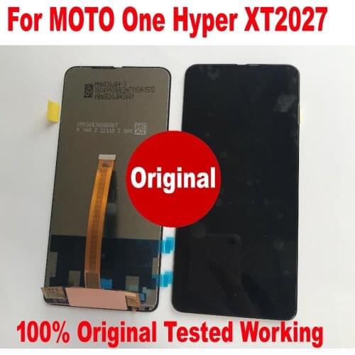 100% Original Tested Pantalla Glass Sensor For Motorola Moto One Hyper XT2027 LCD Display Touch Panel Screen Digitizer Assembly