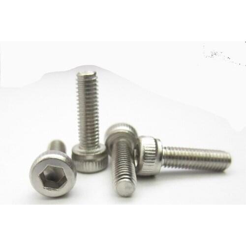 1000Pcs M3 DIN912 304 Stainless Steel Hexagon Socket Head Cap bolt Hex Socket Screw Metric Bike Screw hexagon