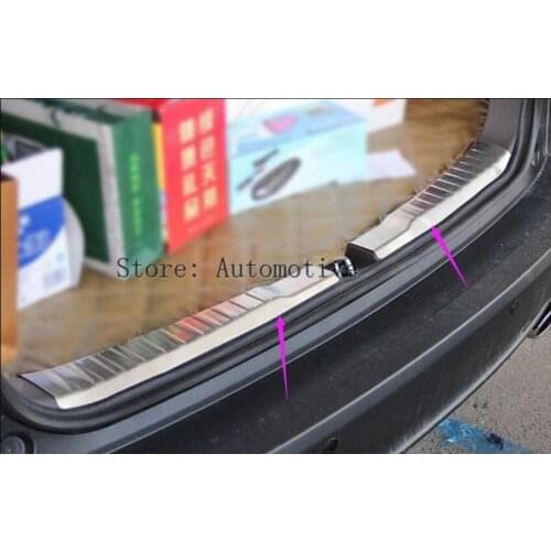2 PCS For Honda CRV 2017 2018 Rear Bumper Protector External Stainless Steel Door Sill Plate Trunk Cover Trim Car