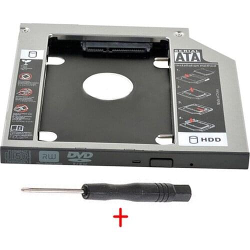 2nd Hard Drive HDD SSD Case Tray Caddy Adapter for ASUS ROG G551JW G551JX G751JL Series G551JW-CN215D GL552VW-CN471T