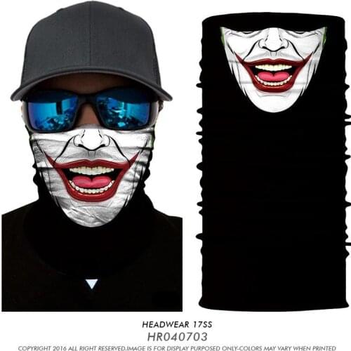 3D Seamless Joker Venom Bandana Bicycle Facemask Headband Outdoor Sport Cycling Hunting Bandana Magic Motorcycle Ski Headwear