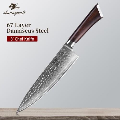8 Inch Forged Chef Knife VG10 Damascus Kitchen Chef Knives Cooking Tool Japanese Cleaver Slicing Chef Knives With Wood Handle