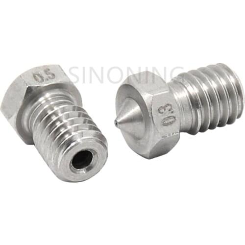 2pcs 3D printer accessories e3d-v5 e3d-v6 nozzle stainless steel nozzles