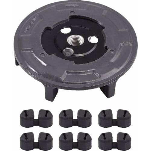 Auto air ac compressor clutch hub + rubber for Dendo 5SL12C 5SEL12C 6SEU16C 7SEU17C 5SE12C 6SEU14C 5SE09C 6SEL14C 6SEL16C Audi