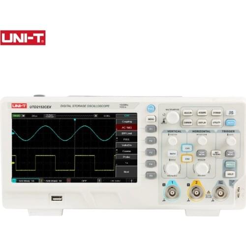 UNI-T UTD2152CEX Digital Oscilloscope 150Mhz 2 Channels USB Storage Osciloscope For Cars 1GSa/s Sample Rate DIY Electronics