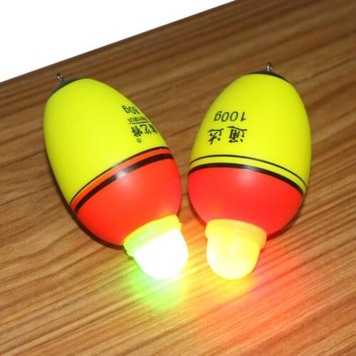 1pc Double Optical Led Night Interchange Electronic Luminous 30g-100g Sea Light Fishing Float Long Shot Drift Rod Bobber Floats