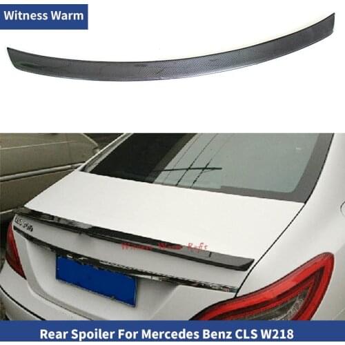 Carbon Fiber FRP Rear Trunk Lip Wing Spoiler For Mercedes Benz W218 car stying 12-UP CLS350 CLS400 CLS450 CLS320