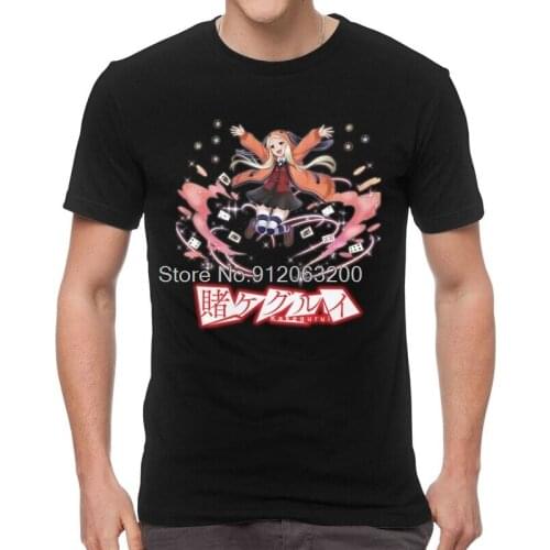 Yomozuki Runa Kakegurui T-shirt Men Streetwear T Shirt Short Sleeve Anime Compulsive Gambler Tshirts Cotton Tee Tops Clothes