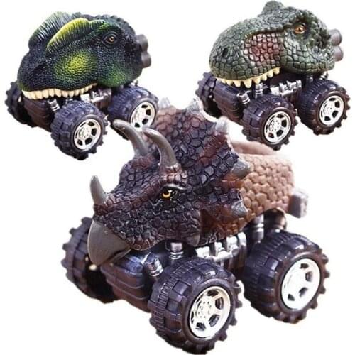 Dinosaur Pull Back Car Dinosaur Toys 4-pack For 2 Year Dinosaurs 3 and Girls Car 4 Old 5 Boys