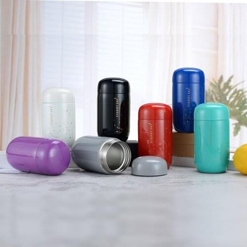 Thermos Bottle Starry Sky Mini Small Capacity Leakproof Coffee Mug 304 Stainless Steel Vacuum Flask 200ML Thermo