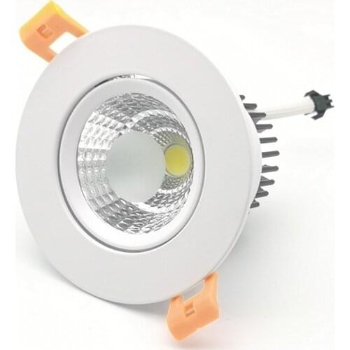 Wholesale!!! Free Shipping COB 10W Dimmable led downlight led recessed light ,with led driver AC85-265V