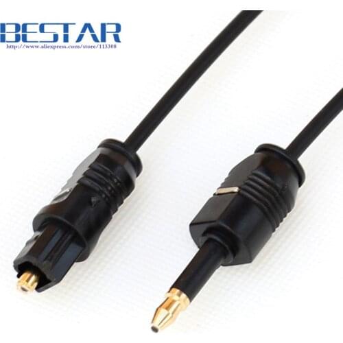 OD2.2mm Digital Optical Audio Toslink to Mini Toslink 3.5mm Cable Mini-Toslink connector adapter 1m 1.5m 2m 3m 3ft 5t 6ft 10ft