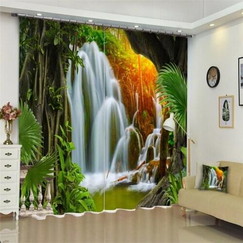 Customized Lavender Luxury 3D Blackout Window Curtain Drapes For Living room Bed room Hotel Wall Tapestry Cortinas