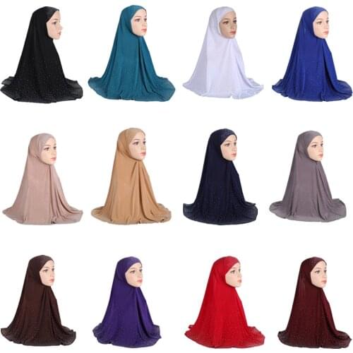 Ramadan Muslim Women Overhead Prayer Hijab Long Scarf Islamic Arab Head Wrap Shawl Full Neck Cover Amira Shawl Niqab Burqa New