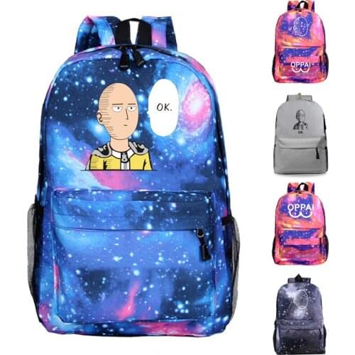 ONE PUNCH-MAN Backpacks For Boys Girls SchoolBags Book Bag Casual knapsack Teens Laptop Mochila School Bag Women Men Bagpack