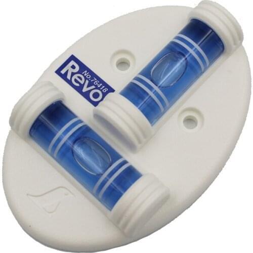 SHINWA REVO Multiple Specifications Clip type Straight Ruler T-shaped ellipse Mini level Bubble Spirit Blue Bubble Level