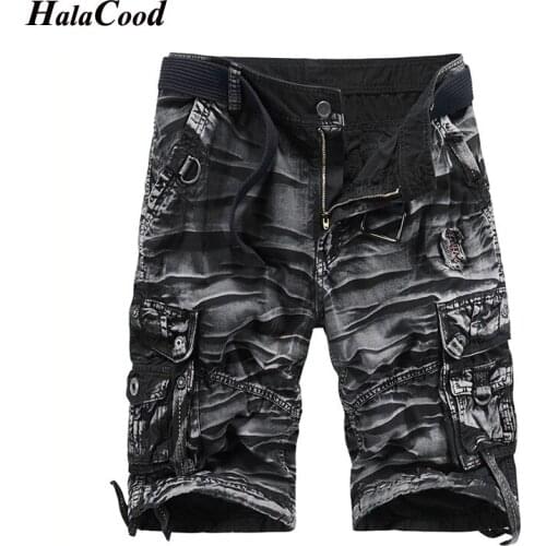 Brand Summer New Camouflage Tactical Cargo Shorts Men Army Green Jogger Military Cargo Shorts Men Cotton Casual Loose Men Shorts