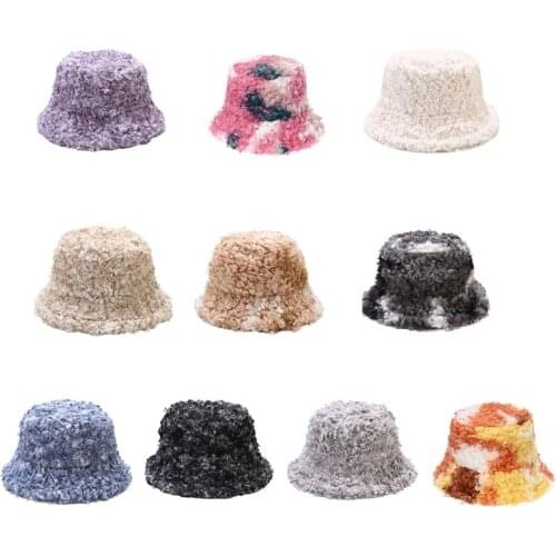 Packable Fishing Hat Fuzzy for Warm Keeping in Winter Bucket Cap Hat for Unisex Women Men Outdoor Protection