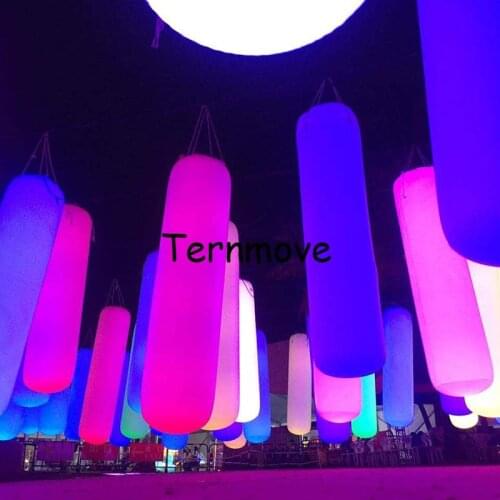 Light Fun Sensitive Touching Color Interactive Toy led strip balloon Sandbag Shape Balloon Inflatable Lighting Pillar Column