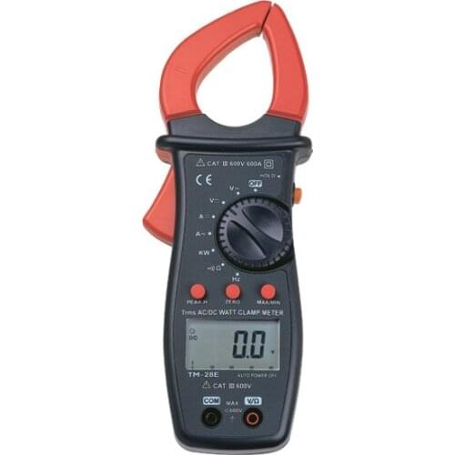 Tenmars TM-28E 600A True RMS Autoranging AC/DC WATT Clamp-On Meter