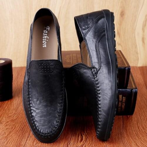 Zapatos Casuales Para Hombre Comfortable Casual Shoes Men Breathable Mens Leather Leisure Hot Sale Mens