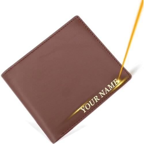 Free Engraved Vintage Genuine Leather Men Wallet ID Card Holder Purse Drivers License Clutch Male Wallets Customized Drop Ship