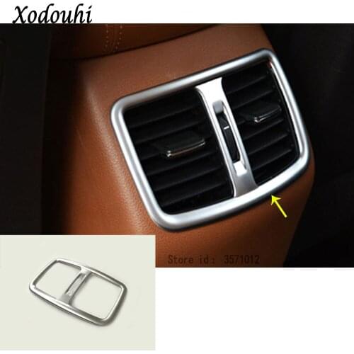 For Hyundai Tucson 2015 2016 2017 2018 car Styling body ABS Matte garnish cover trim rear Air conditioning Outlet Vent hood 1pcs