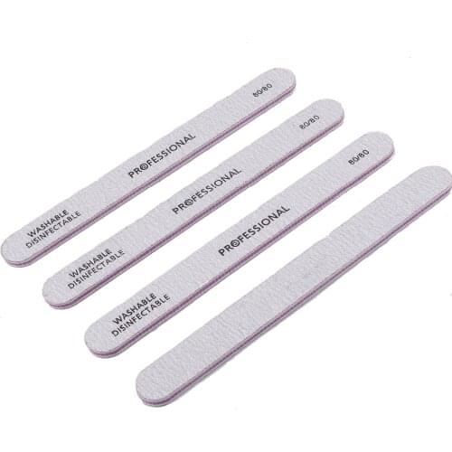 12pcs/lot Sanding Sponge Nail File 80/80 Double-sided limas para manicura Manicure Pedicure Buffers Nail Polisher Nail Art Tools