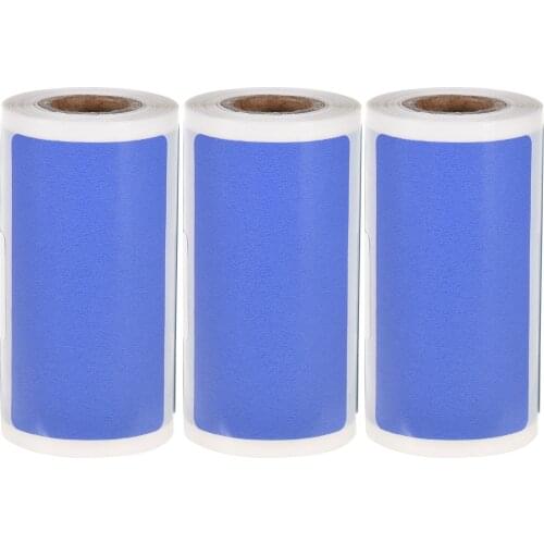 2x1.2 Inch 100 Sheets 3 Rolls Direct Thermal Labels Self-Adhesive Thermal Paper Roll For PeriPage Poooli Pocket Thermal Printer