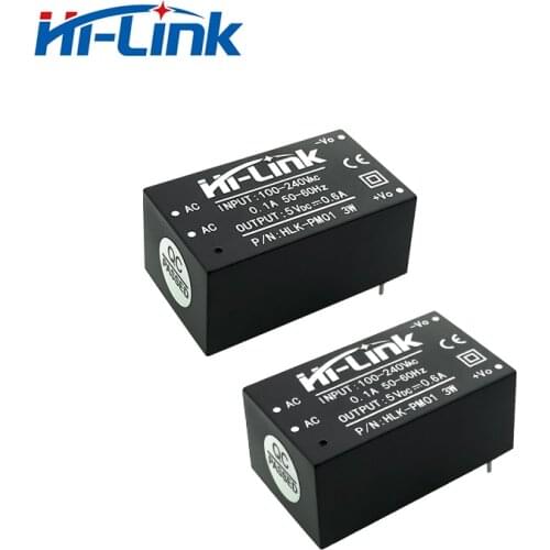 50pcs*HLK-PM01 Power Isolated Module 85-264V to 3W 5V 600mA single output ac to dc 5v power supply module