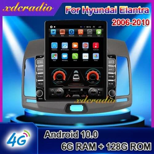 Xdcradio 10.4 INCH Tesla Style Vertical Screen Android 10.0 For Hyundai Elantra Car Radio Navigation Auto DVD Multimedia Player