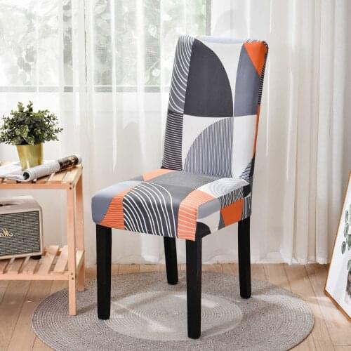Modern Dining Chair Covers Elastic Stretch Anti-dirty Chair Cover for Hotel Banquet Kitchen Home Decoration Cover for Chair