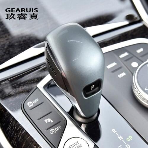 Car Styling Gear Shift Handle P buttons Decoration Covers Stickers and decals Trim For BMW 3 Series G20 G28 Interior Accessories