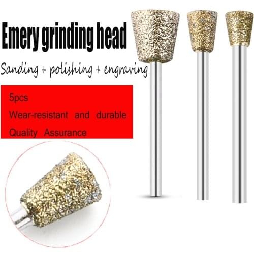 Emery Electric Grinding Head Diamond Grinding Wheel Jade Polishing Rough Grinding Hard