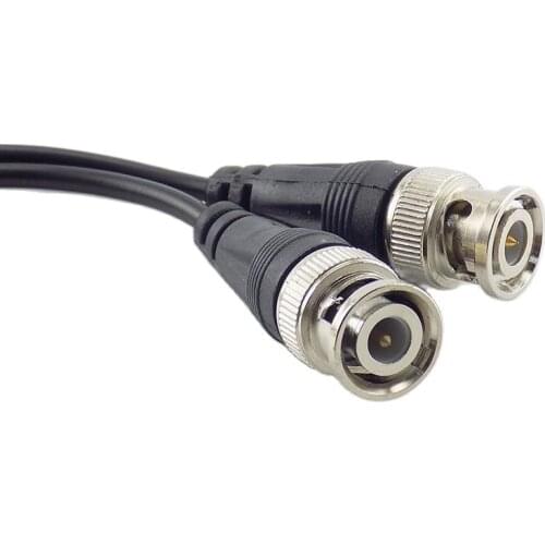 DC Power Pigtail Cable BNC Female Connector to Female Adapter CCTV Line BNC Connectors Wire for CCTV Camera Security System