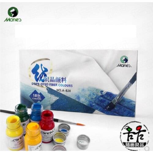 Maries18/24-Color Textile acrylic Paint DIY Hand-Painted Clothes, T-Shirts, Graffiti Shoes, Waterproof Pintura Acrílica Painting