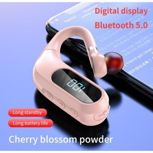 Digital Display Earphones Bluetooth Headphones Handsfree Wireless Headset Business Earphones Drive Call Sports Earphones for LG
