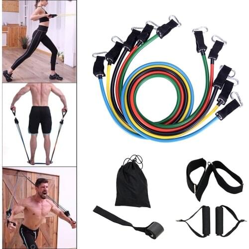 New Sport Equipment Resistance Bands Yoga Exercise Fitness Band Rubber Loop Tube Bands Gym Fitness Exercise Pilates Yoga Brick