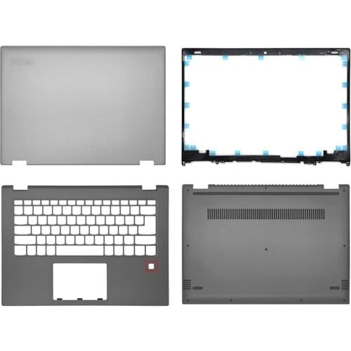 NEW For Lenovo Yoga 520-14IKB 520-14 FLEX 5-14 LCD Back Cover Front Bezel Palmrest Bottom Case Laptop ABCD Cover Case Gray