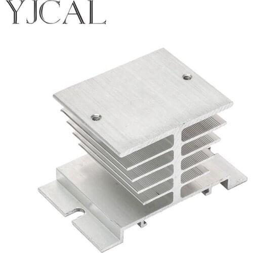 Single Phase Solid State Relay SSR Aluminum Heat Sink Dissipation Radiator Heatsinks Suitable For 10A-25A Relay