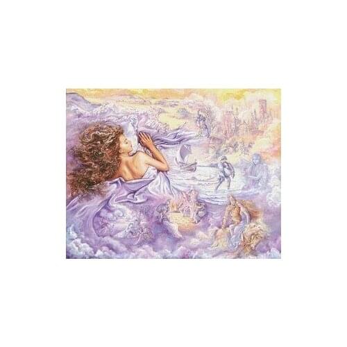 Embroidery Package Unopen Luxurious Angel Dreamlike Lilac Cross Stitch Oil Painting New Free shipping Luxurious