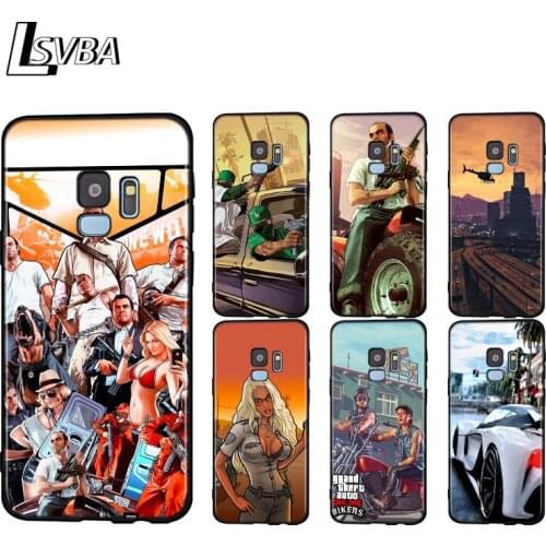 Silicone Cover Grand Theft Auto GTA V For Samsung Galaxy A9 A8 A7 A6 A6S A8S Plus A5 A3 Star 2018 2017 2016 Phone Case
