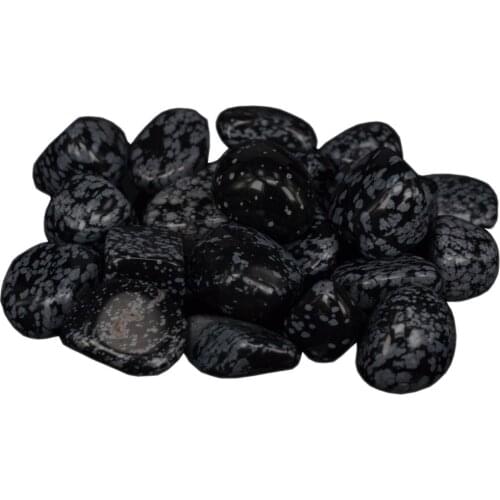 200Gram Natural Gemstone Snowflake Obsidian Crystal Bulk Tumbled Stone Chakra Reiki Healing Minerals