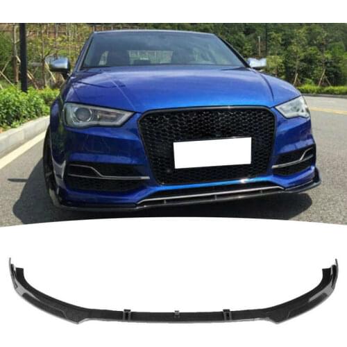 Front Bumper Lip Spoiler Chin Spoiler Diffusers Shovels Modification Fits for Audi A3/S3 8V 2014-2016 New